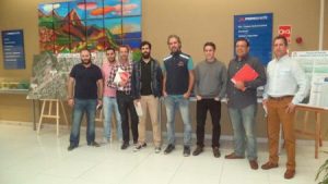 Delegación de Metro Ligero Oeste en la recepción de Metrotenerife.