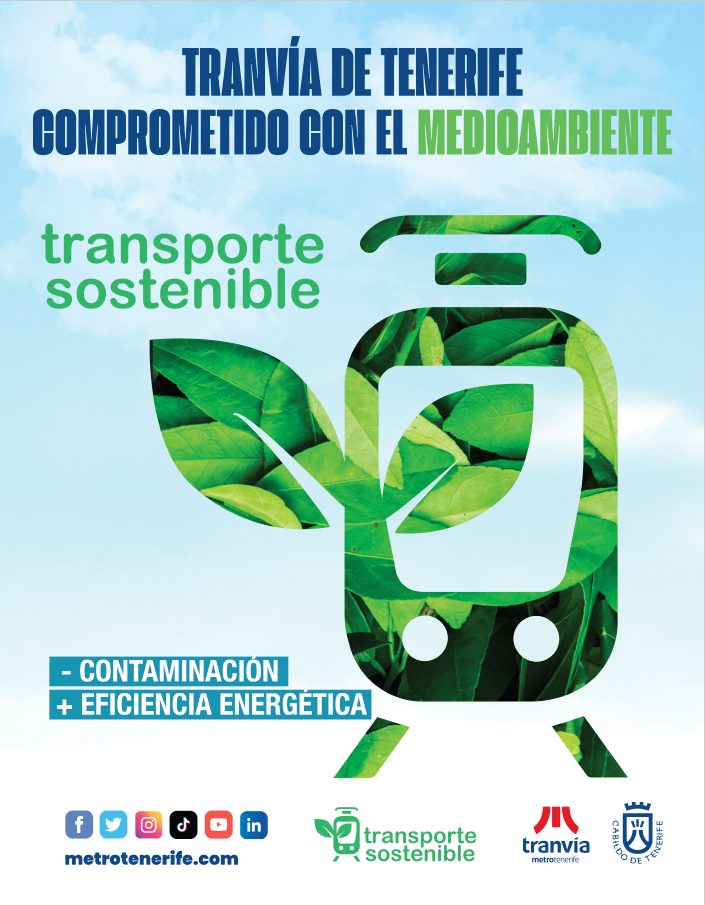 Cartel transporte sostenible.