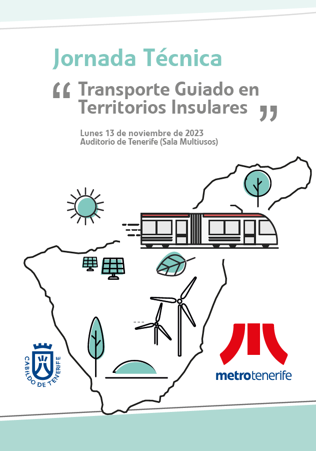 Cartel de la Jornada Técnica 'Transporte Guiado en Territorios Insulares'.