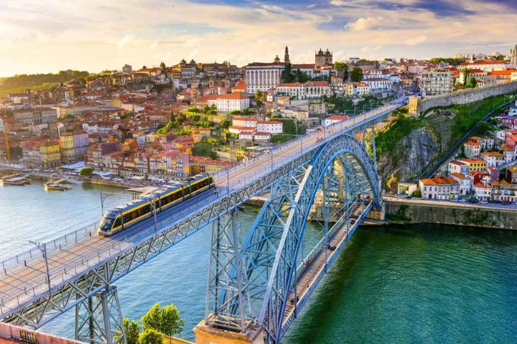 Sistema ferroviario de Oporto.